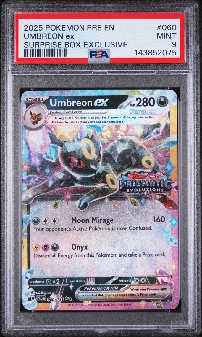2025 #060 Umbreon EX PSA 9 Pre EN-Prismatic Evolutions