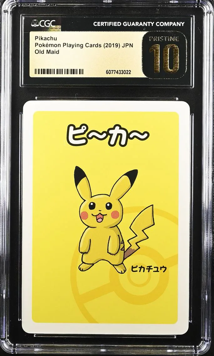 2019 #NA Pikachu CGC 10 Pristine Old Maid (Red Back) - Japanese