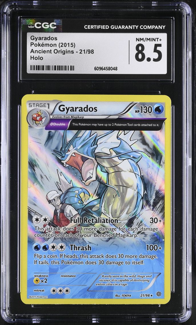 2015 #21 Gyarados CGC 8.5 Ancient Origins - English