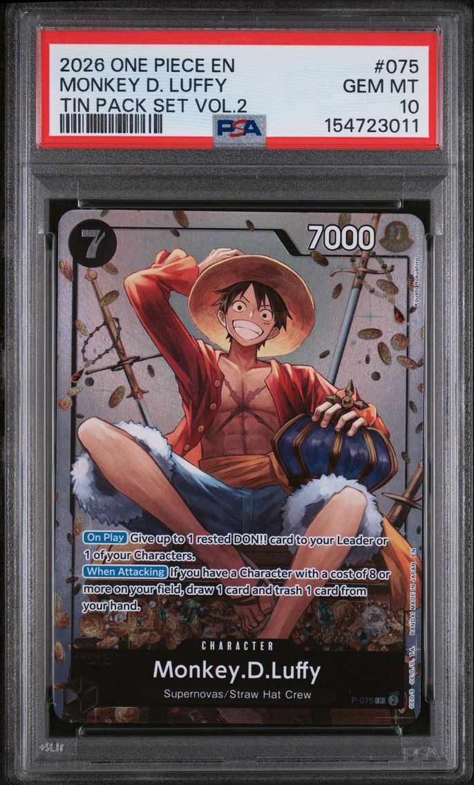 2026 #075 Monkey D. Luffy PSA 10 One Piece Promos