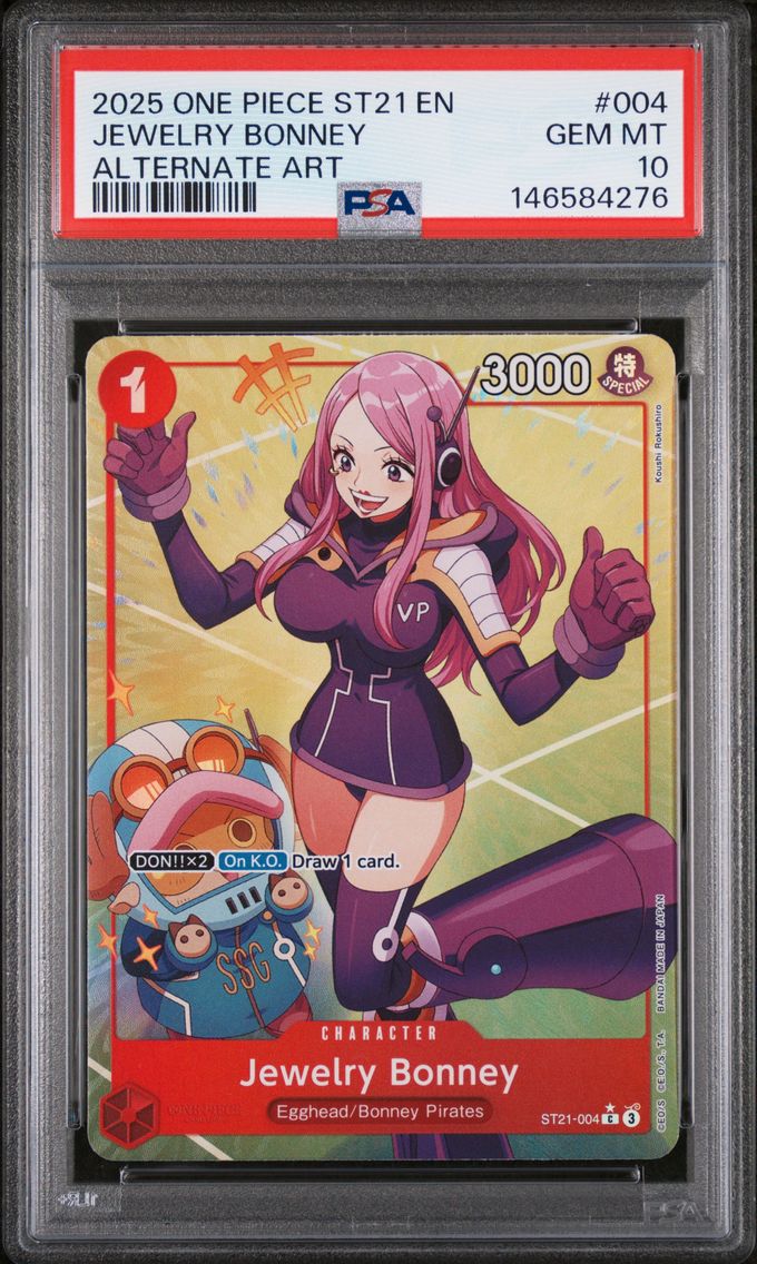 2025 #004 Jewelry Bonney PSA 10 One Piece Starter Deck ST21-EX Gear 5