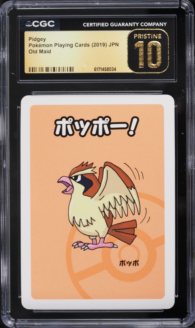 2019 Pokemon Japanese Playing Cards Old Maid Pidgey CGC 10 PRISTINE