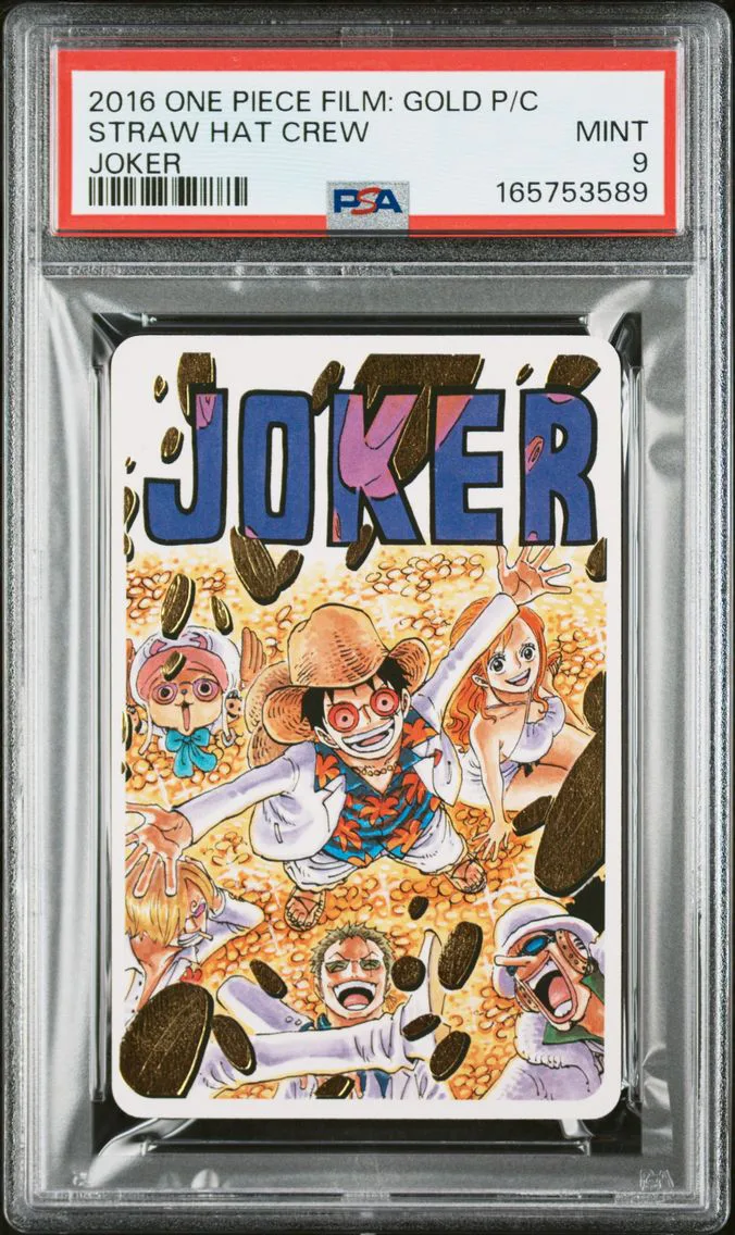 2016 #NA Straw Hat Chase PSA 9 One Piece Film: Gold Playing Cards