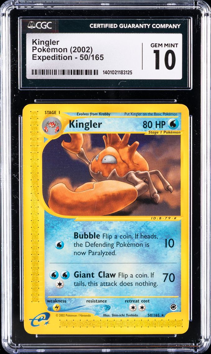 2002 #50 Kingler CGC 10 Expedition Pokemon