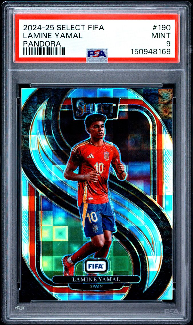 2024 #190 Lamine Yamal PSA 9 Panini Select FIFA