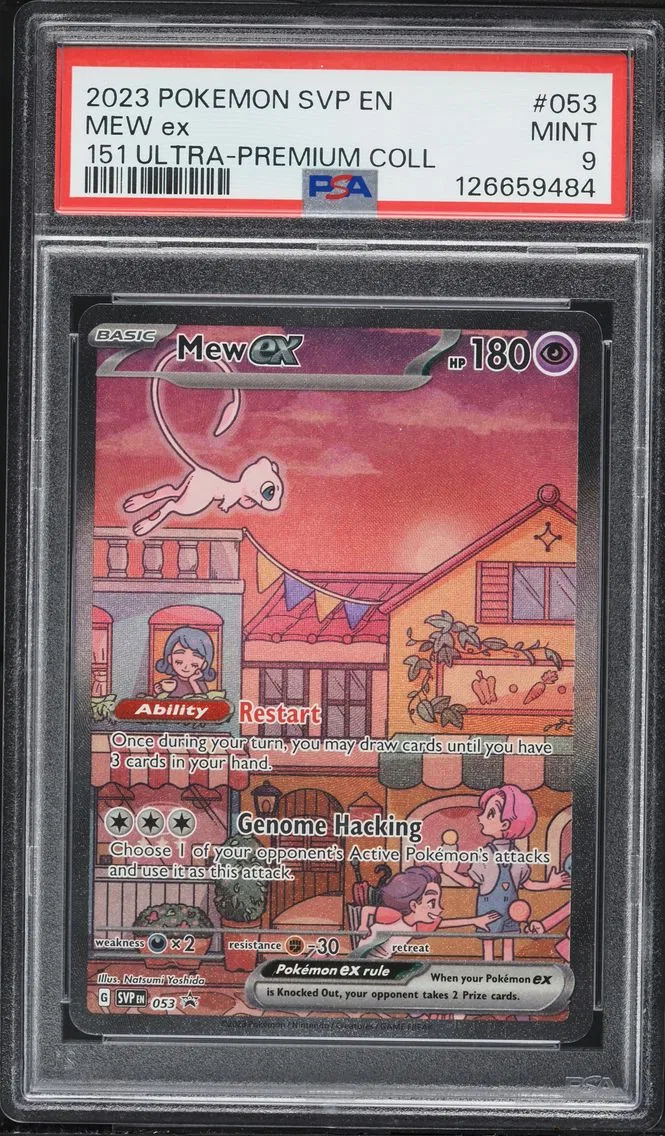 2023 #053 Mew EX PSA 9 Svp EN-SV Black Star Promo Pokemon