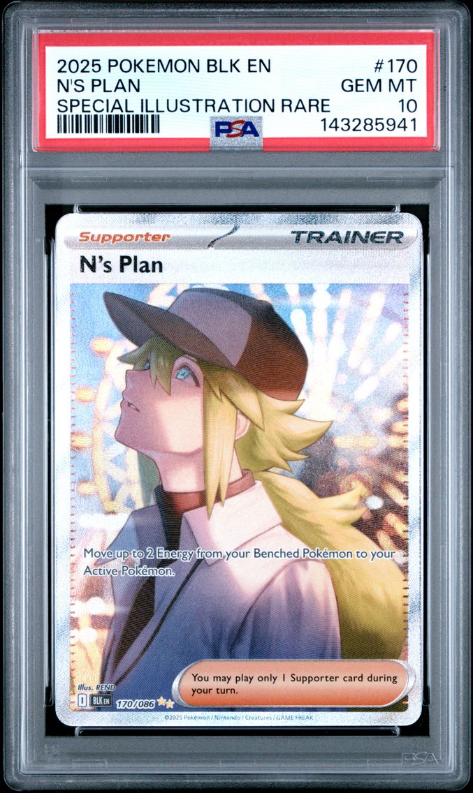 2025 #170 N's Plan PSA 10 Blk EN-Black Bolt