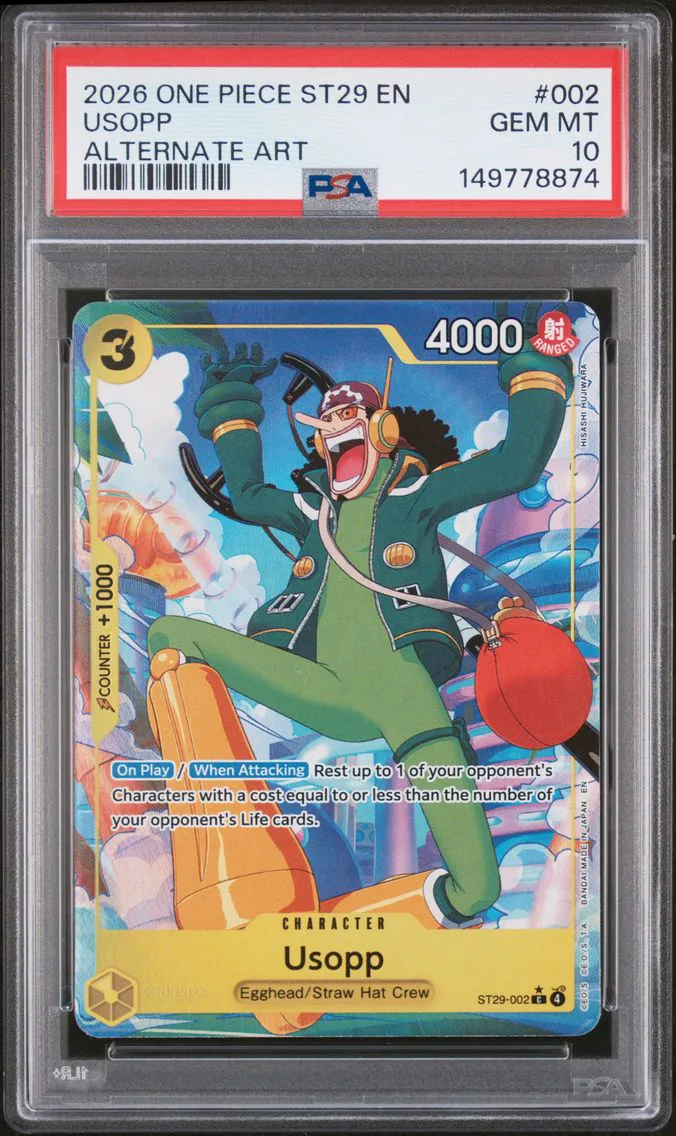 2026 #002 Usopp PSA 10 One Piece Starter Deck ST29-Egghead