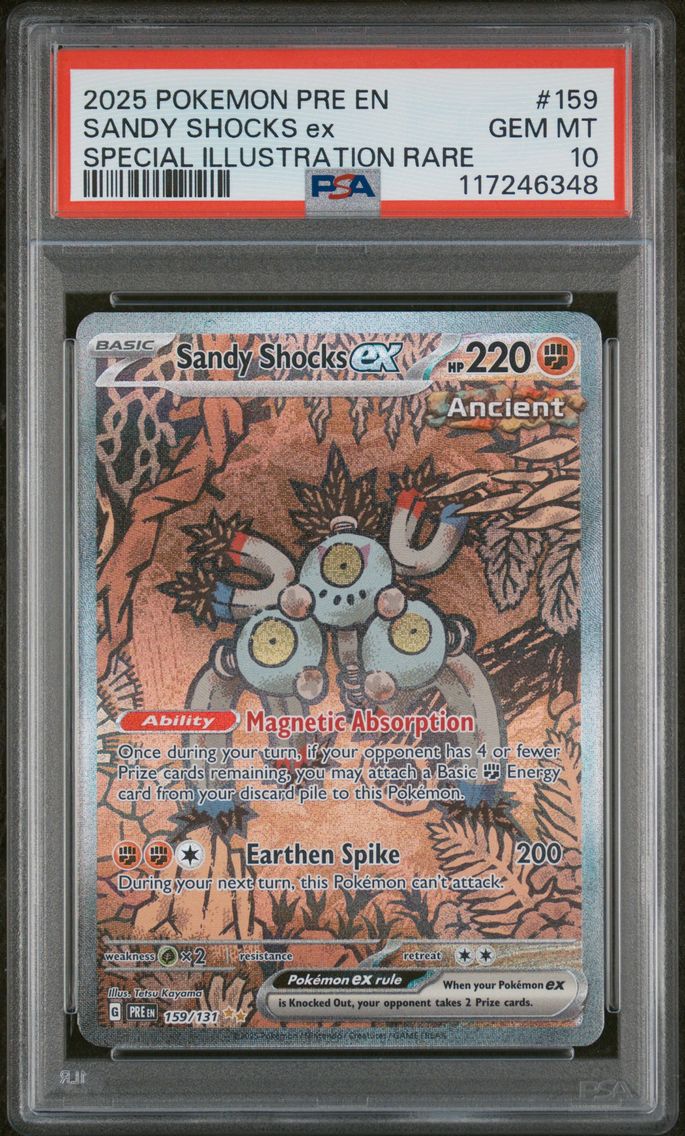 2025 #159 Sandy Shocks EX PSA 10 Pre EN-Prismatic Evolutions