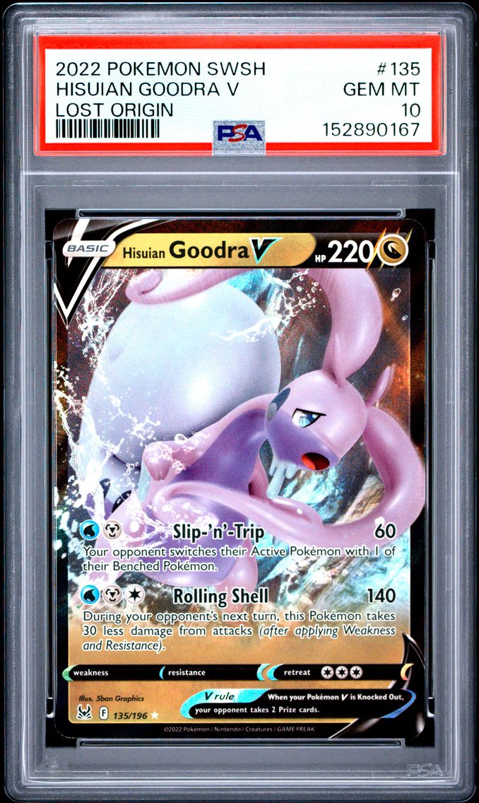2022 #135 Hisuian Goodra V PSA 10 Sword & Shield Lost Origin