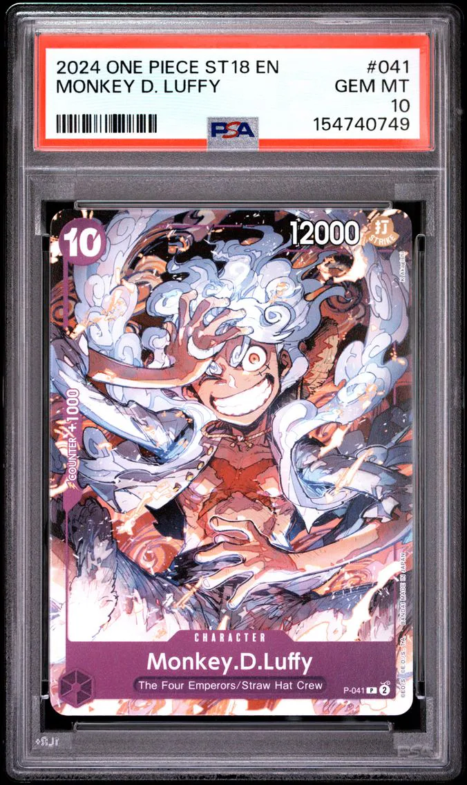 2024 #041 Monkey D. Luffy PSA 10 One Piece Starter Deck ST18-Purple Monkey D. Luffy