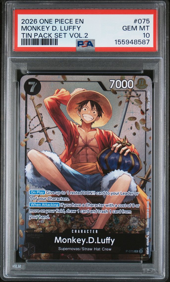 2026 #075 Monkey D. Luffy PSA 10 One Piece Promos