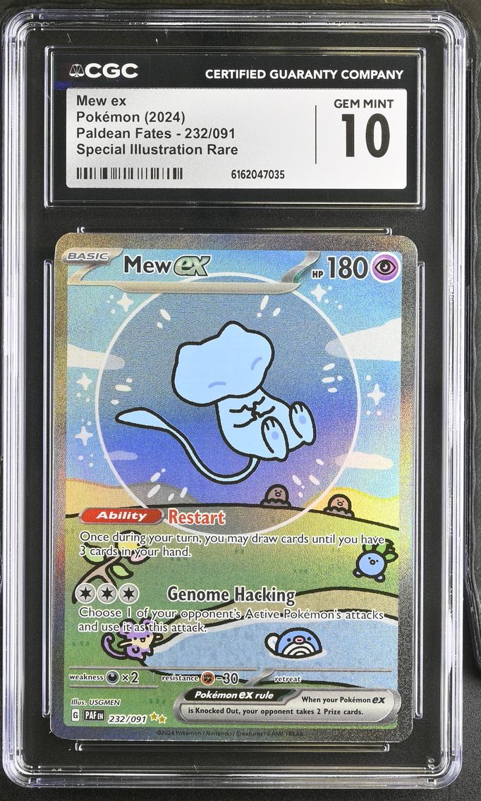 2024 #232 Mew ex CGC 10 Paldean Fates - PAF EN - English
