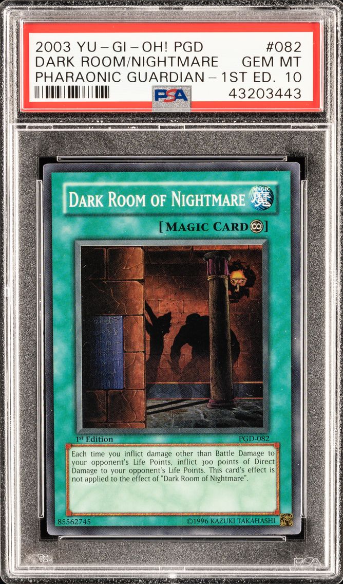 DARK ROOM OF NIGHTMARE PGD-082 PHARAONIC GUARDIAN | 1ST EDITION 2003 PSA 10