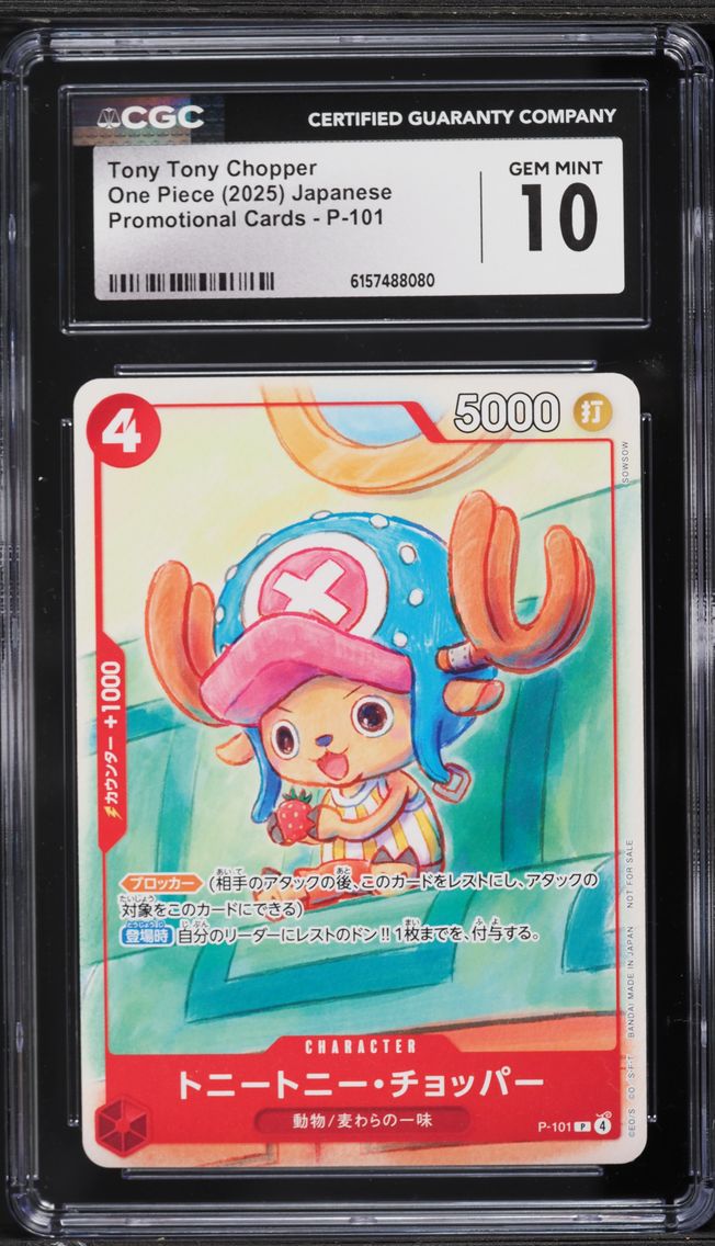 2025 #P-101 Tony Tony Chopper CGC 10 PRISTINE Promo One Piece