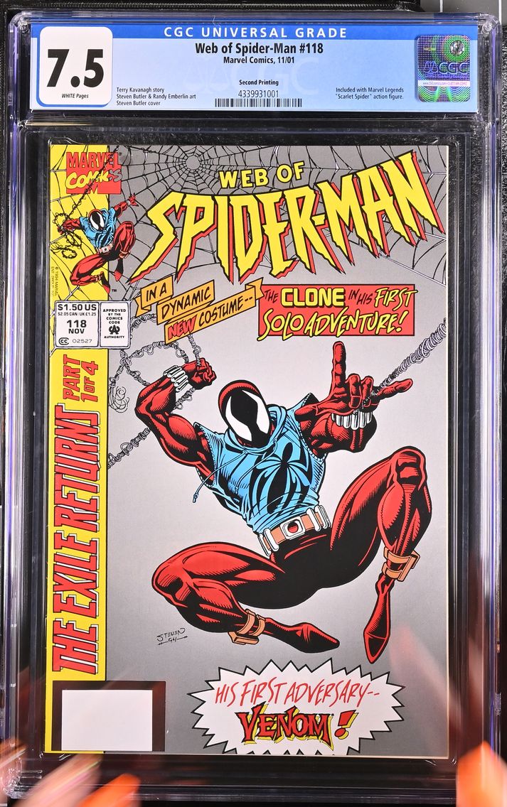 2001 Web of Spider-Man #118 CGC 7.5 Marvel Comics