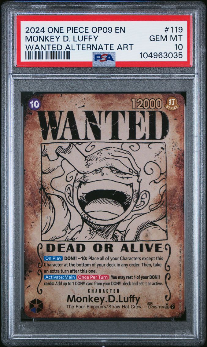 2024 #119 Monkey D. Luffy PSA 10 OP09-Emperors in the New World One Piece
