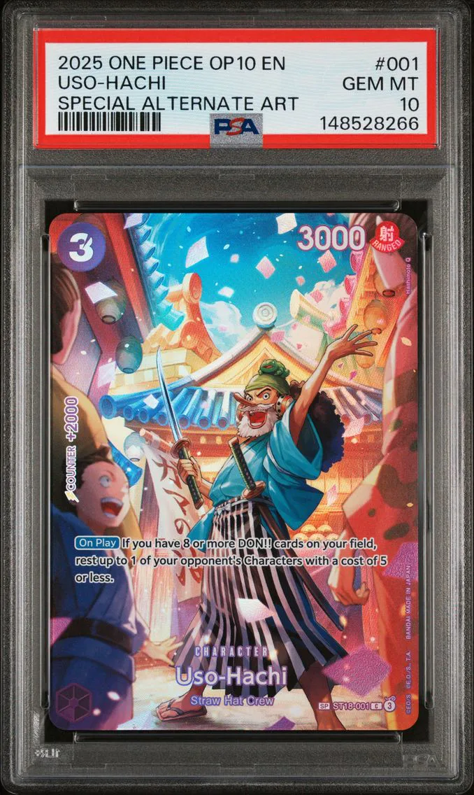 2025 #001 Uso-Hachi PSA 10 One Piece OP10-Royal Blood
