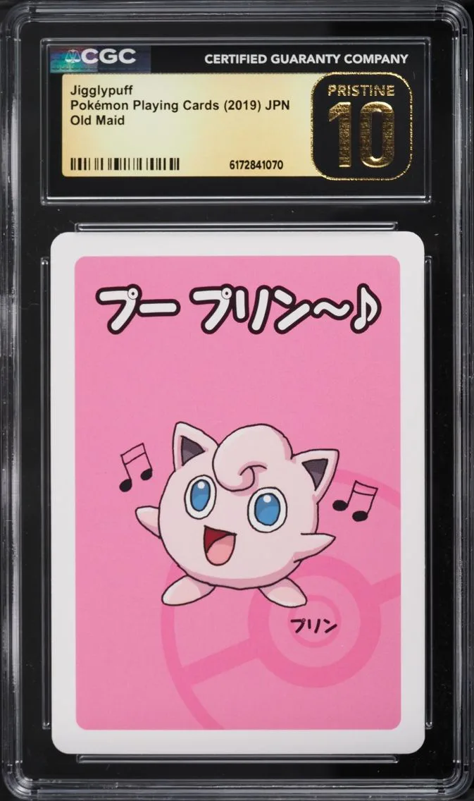 2019 Pokemon Japanese Playing Cards Old Maid Jigglypuff CGC 10 PRISTINE