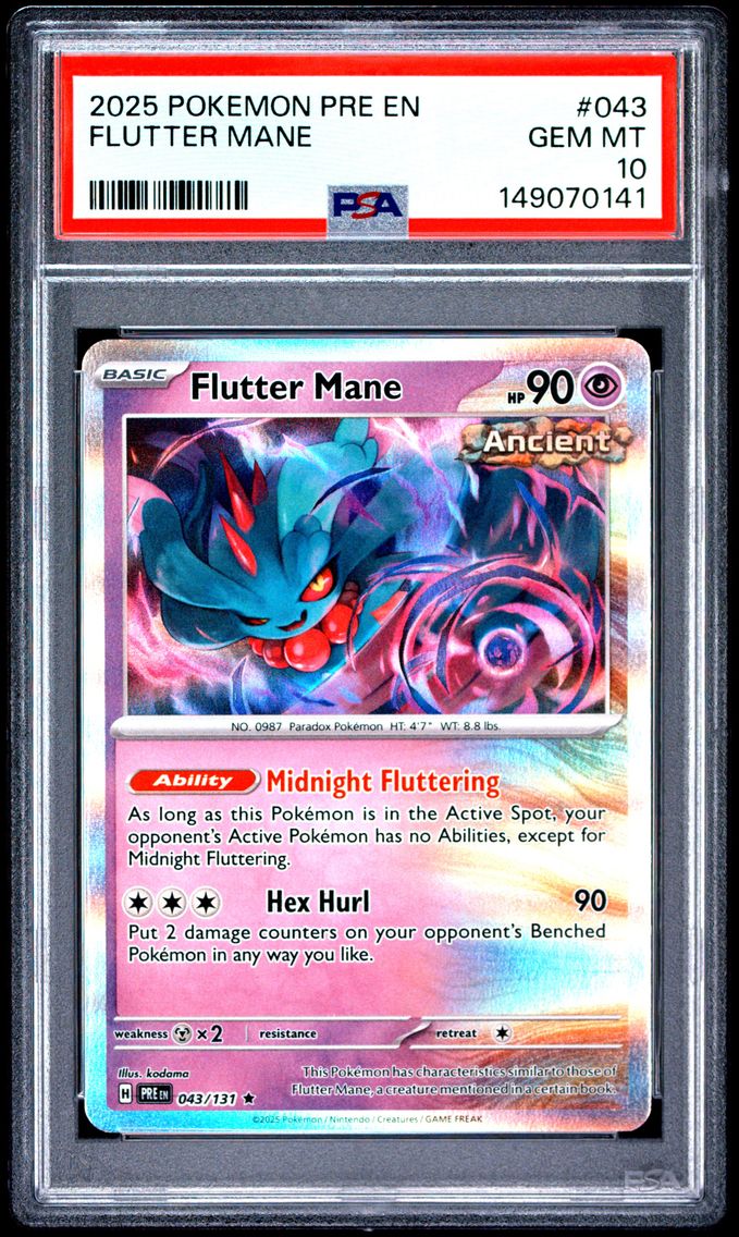 2025 #043 Flutter Mane PSA 10 Pre EN-Prismatic Evolutions