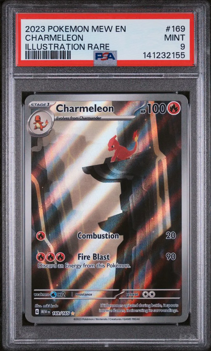 2023 #169 Charmeleon PSA 9 Mew EN-151 Pokemon