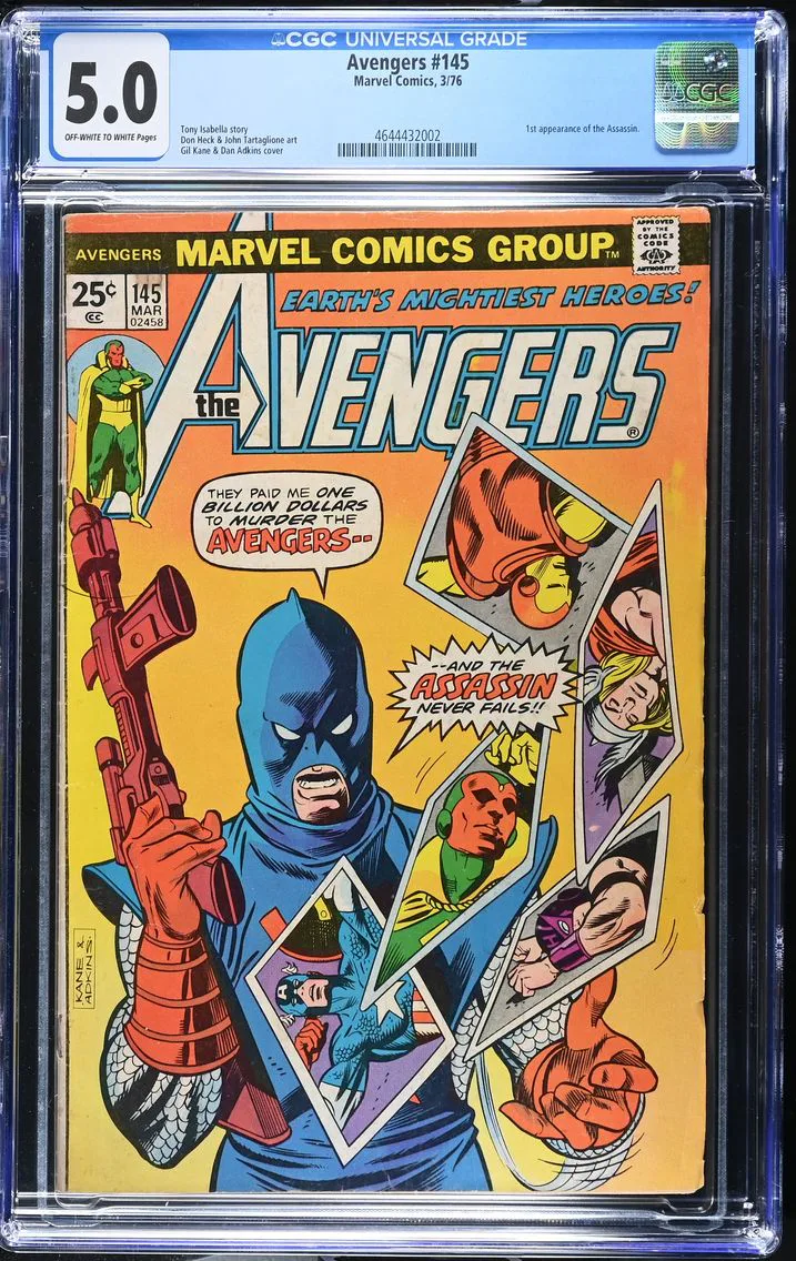 1976 #NA 1976 Avengers #145 CGC 5 Marvel Comics CGC 5