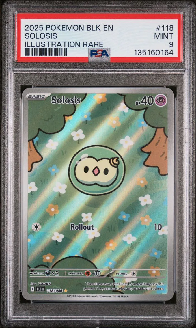 2025 #118 Solosis PSA 9 Blk EN-Black Bolt
