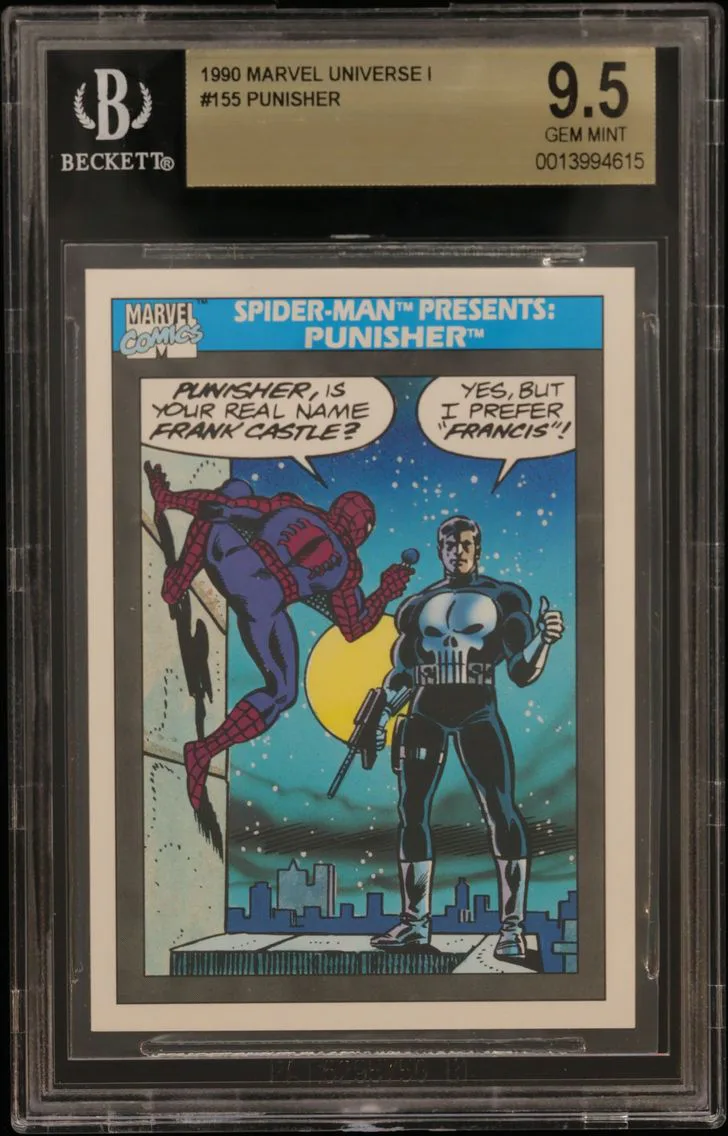 1990 #155 Punisher BGS 9.5 Impel Marvel Universe I