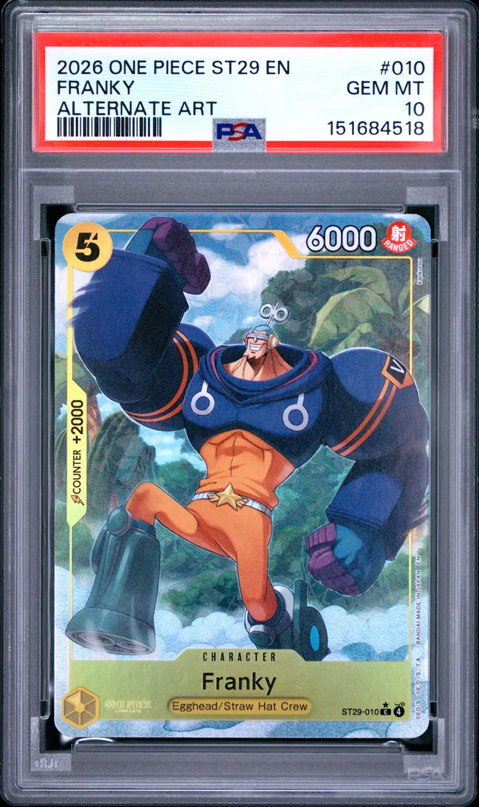 2026 #010 Franky PSA 10 One Piece Starter Deck ST29-Egghead