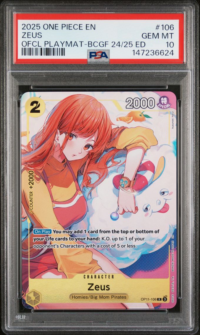 2025 #106 Zeus PSA 10 One Piece Promos