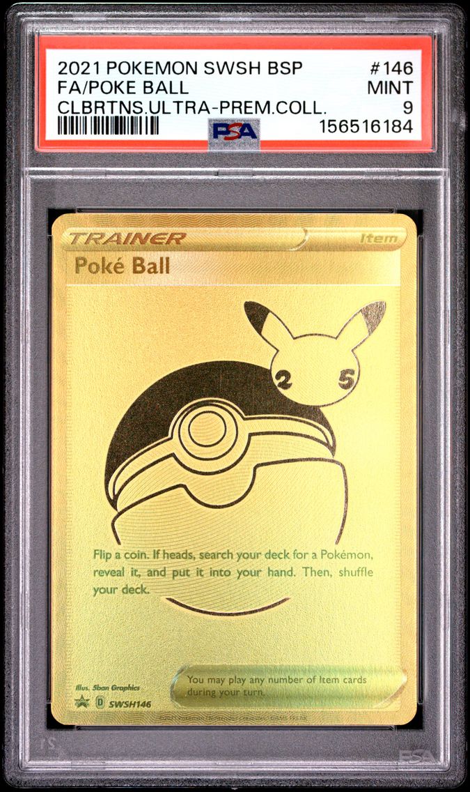 2021 #146 Full Art/Poke Ball PSA 9 Swsh Black Star Promo