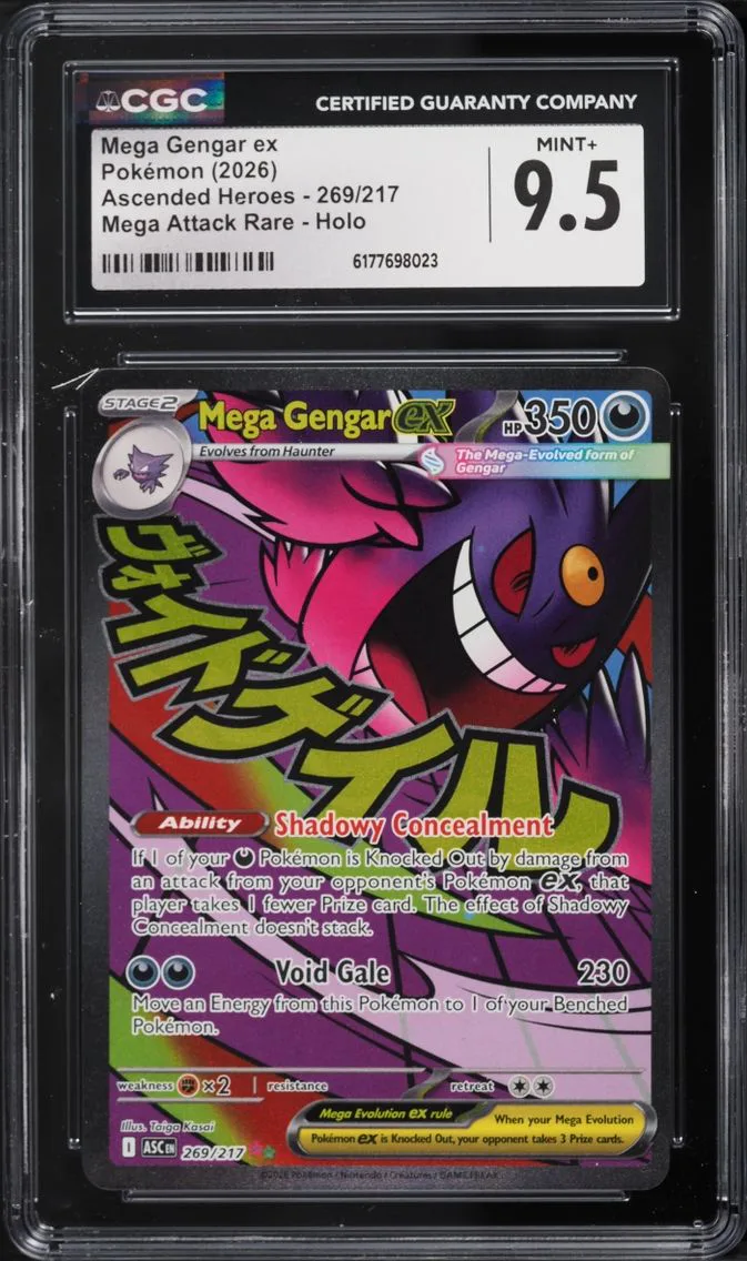 2026 Pokemon Mega Evolution Ascended Heroes MA Mega Gengar Ex #269 CGC 9.5 MINT+