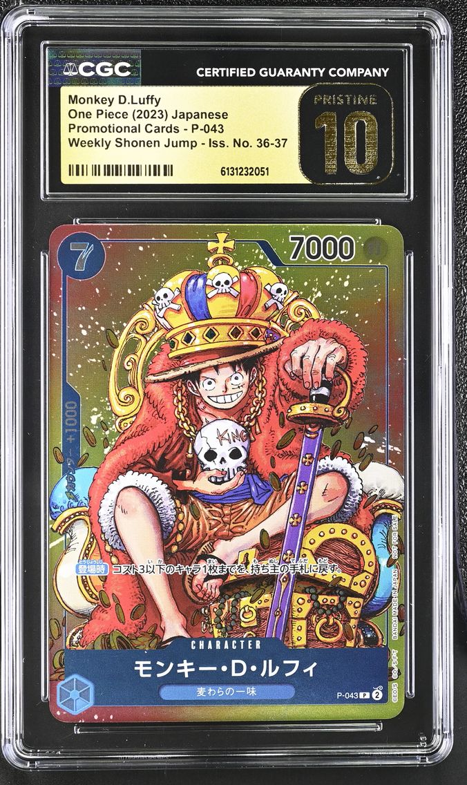 2023 #P-043 Monkey D.Luffy CGC 10 Pristine Promotional Cards - Japanese