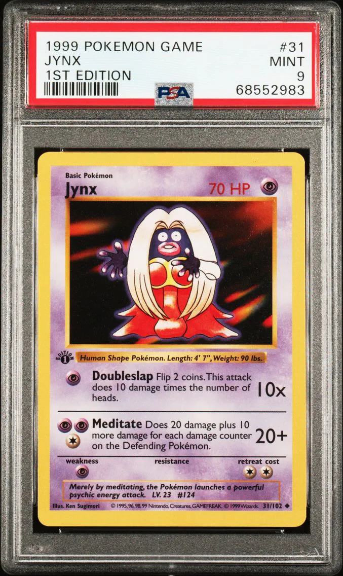 1999 #31 Jynx 1st Edition PSA 9 Game