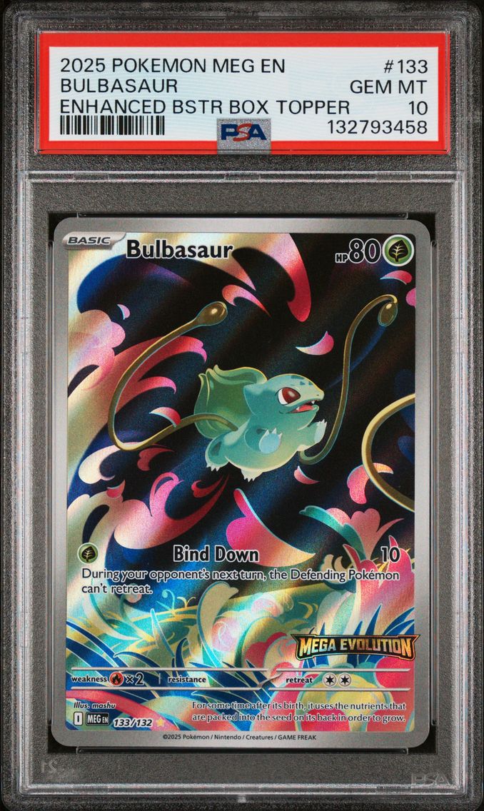 2025 #133 Bulbasaur PSA 10 Meg EN-Mega Evolution
