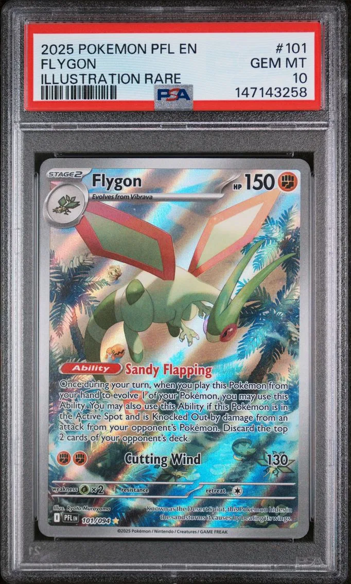 2025 #101 Flygon PSA 10 Pfl EN-Phantasmal Flames