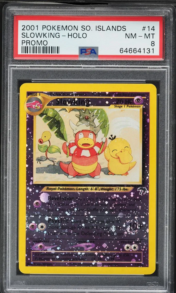 2001 #14 Slowking-Holo PSA 8 Southern Islands Promo Pokemon