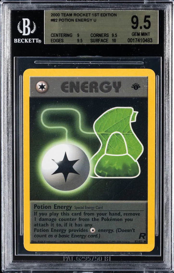 2000 #82 Potion Energy 1st Edition BGS 9.5 Rocket Pokemon