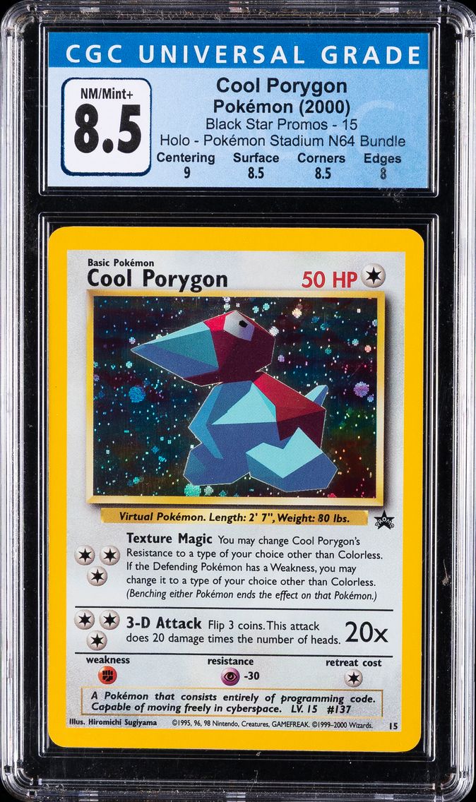 2000 #15 Cool Porygon-Holo CGC 8.5 Promo Black Star Pokemon