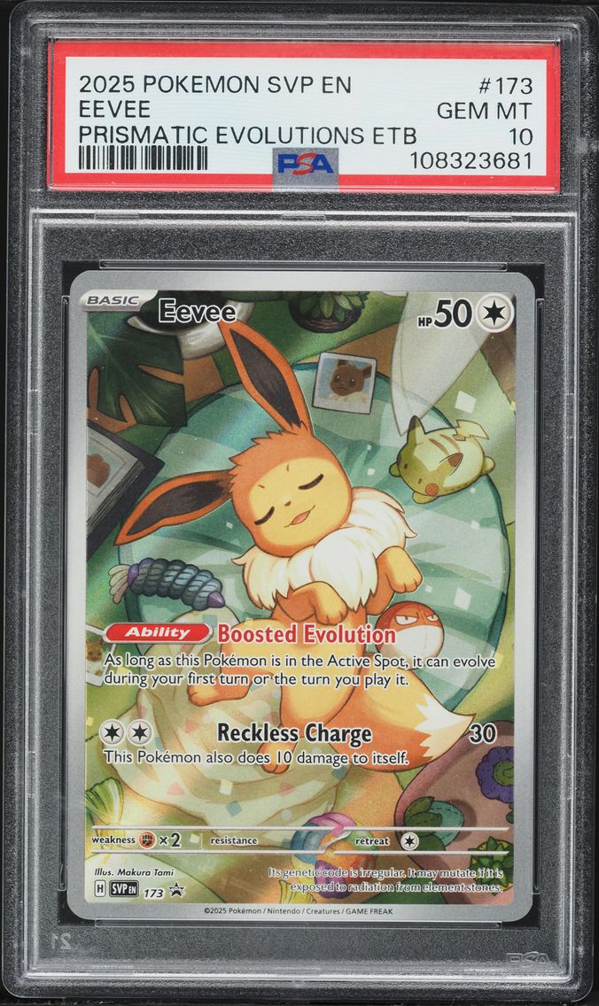 2025 #173 Eevee PSA 10 Svp EN-SV Black Star Promo Pokemon