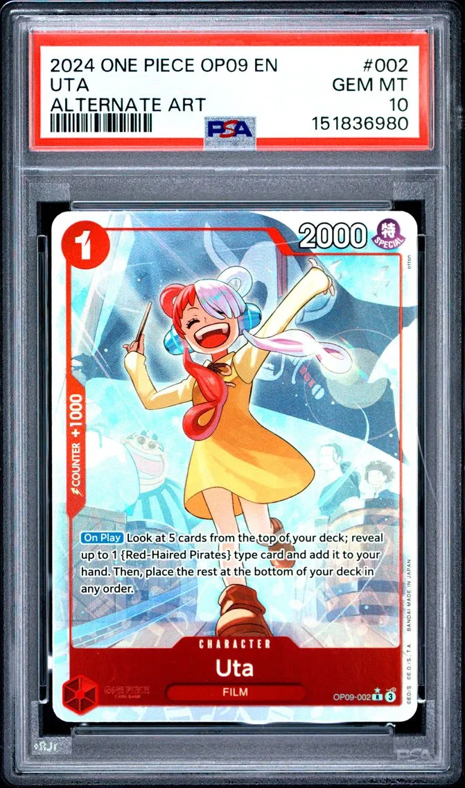 2024 #002 Uta PSA 10 One Piece OP09-Emperors in the New World