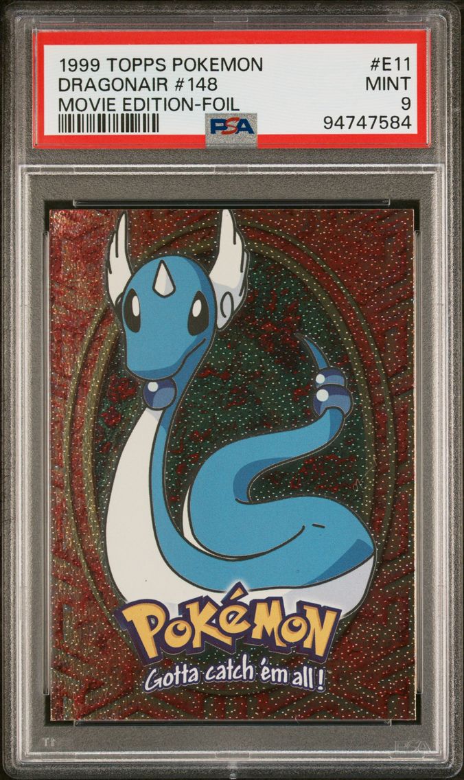 1999 #E11 Dragonair #148 PSA 9 Topps the Movie Edt