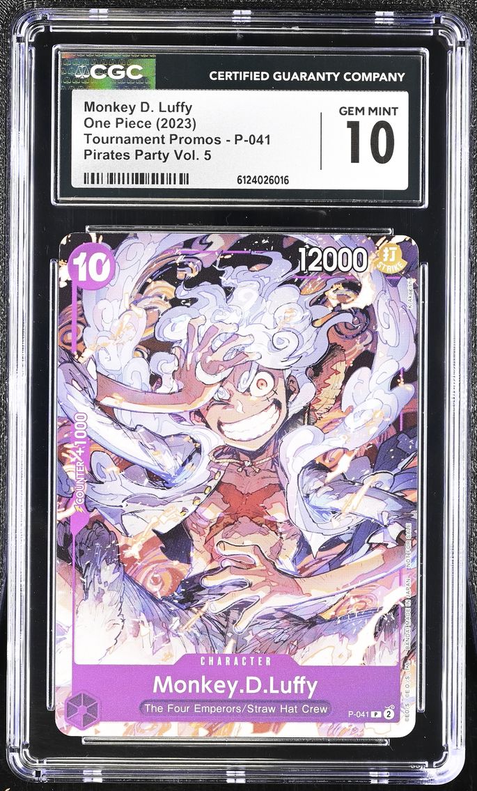 2023 #P-041 Monkey D. Luffy CGC 10 Tournament Promos - English