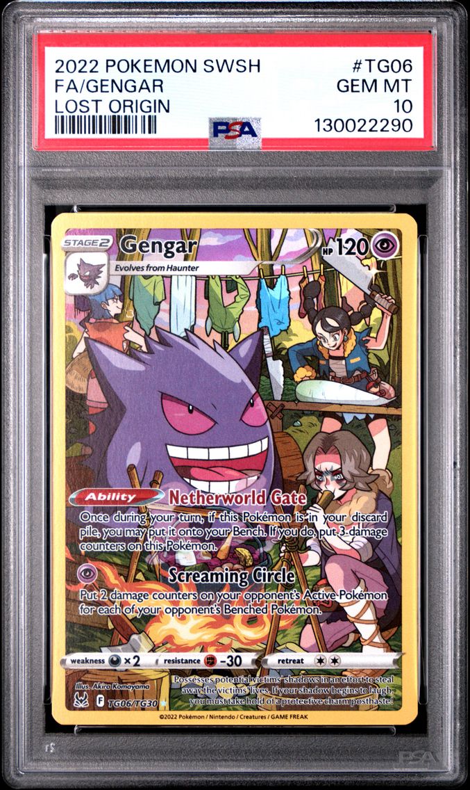 2022 #TG06 Full Art/Gengar PSA 10 Sword & Shield Lost Origin