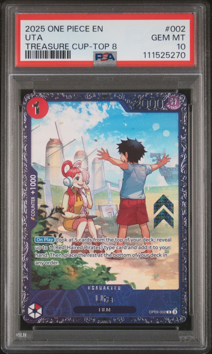 2025 #002 Uta PSA 10 One Piece P