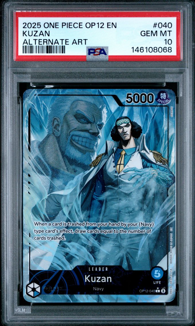2025 #040 Kuzan PSA 10 One Piece OP12-Legacy of the Master