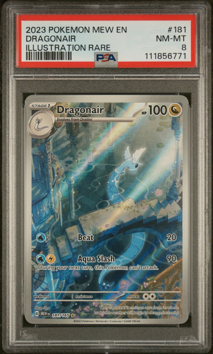 2023 #181 Dragonair PSA 8 Mew EN-151