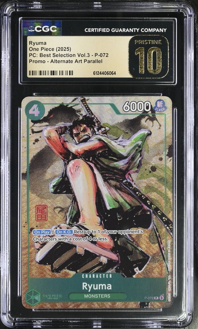 2025 #P-072 Ryuma CGC 10 Pristine Premium Collection Best Selection Vol.3 - English
