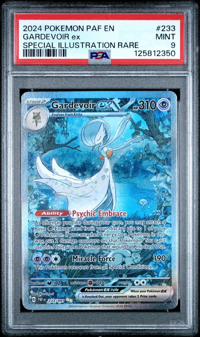 2024 #233 Gardevoir EX PSA 9 Paf EN-Paldean Fates Pokemon