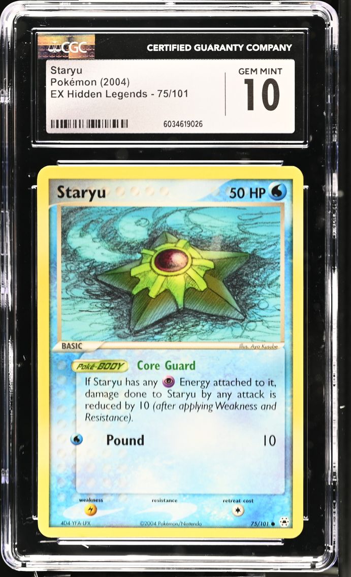 2004 #75 Staryu CGC 10 EX Hidden Legends - English Pokemon